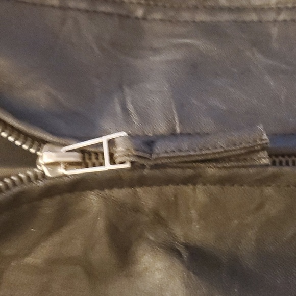 Moto Women's Size Medium Faux Leather Jack BB Dakota jacket black Motorcycle - Picture 8 of 16